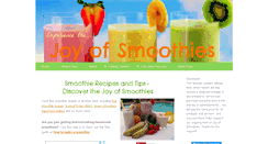 Desktop Screenshot of joyofsmoothies.com