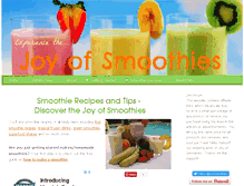 Tablet Screenshot of joyofsmoothies.com